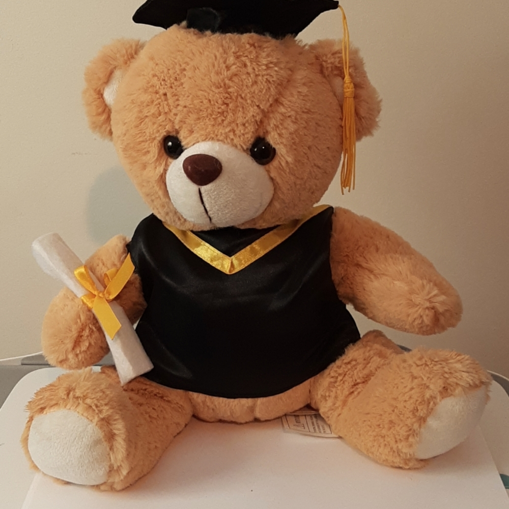 Graduation Teddy Bear plush 12 inches tall